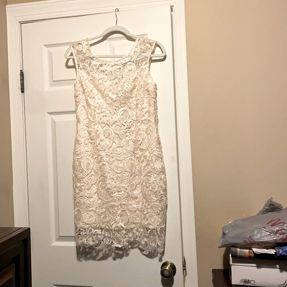 Francesca off white lace dress